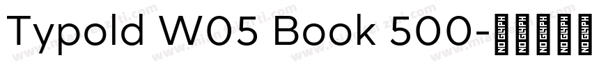 Typold W05 Book 500字体转换